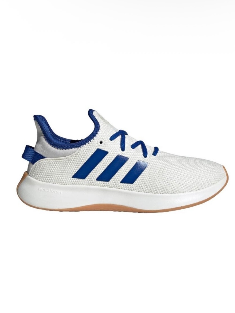 New Adidas Women's Cloudfoam Pure 'White Royal Blue Gum' Shoes JI4878